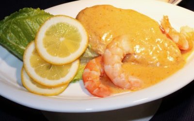 Bifes de Frango com Molho de Camarão