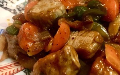 Frango estufado com míscaros