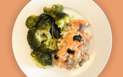 Salmão Grelhado com Quinoa e Brócolos