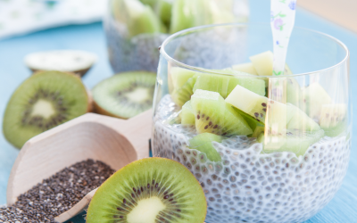 Pudim de Chia com Kiwi